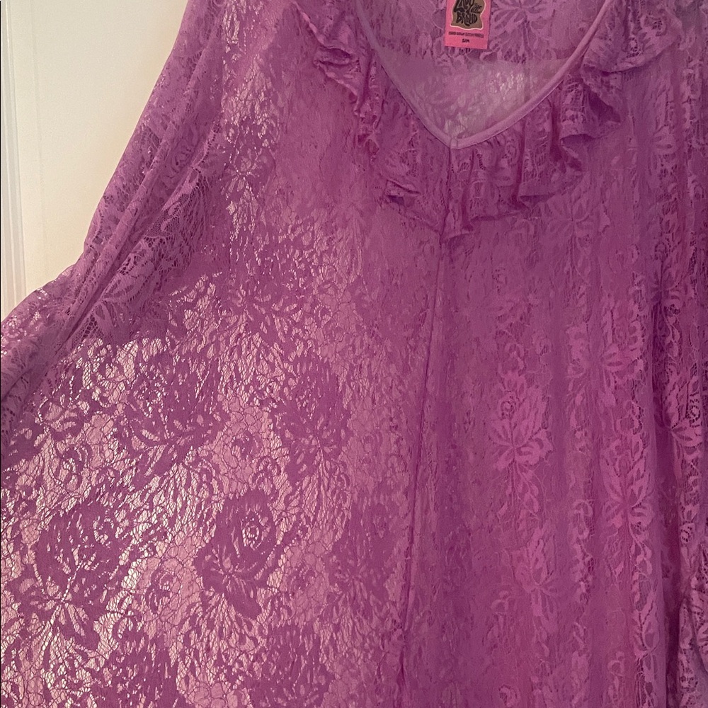 Purple Lace kimono - Picture 3 of 4